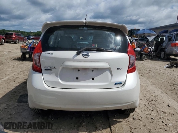 2015 Nissan Note SV with VIN 3N1CE2CP4FL359613, listed as a Copart auction lot 58637945 with Not provided miles and Salvage title. Bid and sale history available at DreamBid. Image 6.