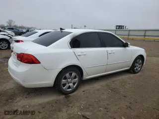 2010 Kia Optima LX with VIN KNAGG4A82A5396326, listed as a Copart auction lot 44158505 with 0 mi miles and Salvage Title. Bid and sale history available at carsss.com. Image 3.