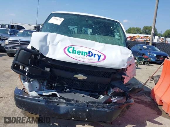 2016 Chevrolet Express Cargo Van with VIN 1GCWGAFF9G1340288, listed as a IAAI auction lot 37450718 with Not Provided miles. Bid and sale history available at carsss.com. Image 6.