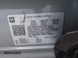 2024 Buick Encore GX Sport Touring with VIN KL4AMDSL9RB078814, listed as a IAAI auction lot 42275726 with Not provided miles and . Bid and sale history available at DreamBid. Image 9.