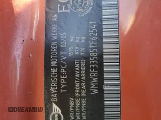 2005 MINI Convertible z VIN WMWRF33585TF62541, wystawiony jako Copart lot #49868625 z przebiegiem Nie podano mil oraz Szkoda całkowita • Salvage title. Historia ofert i sprzedaży dostępna na DreamBid. Obrazek 12.