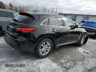 2017 Infiniti QX70 with VIN JN8CS1MW0HM411015, listed as a Copart auction lot 44016155 with Not Provided miles and Salvage Title. Bid and sale history available at carsss.com. Image 3.