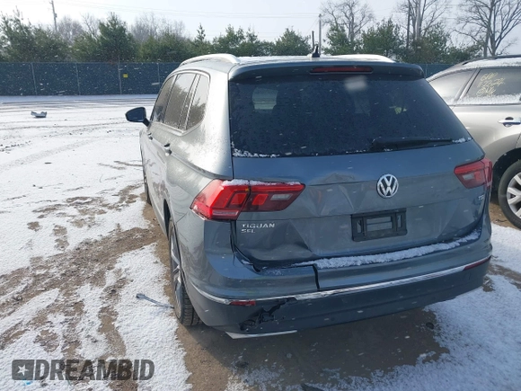 2018 Volkswagen Tiguan SEL Premium with VIN 3VV5B7AX9JM103745, listed as a IAAI auction lot 40993940 with 67,398 mi miles and . Bid and sale history available at DreamBid. Image 3.