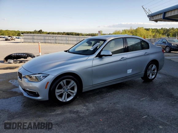2016 BMW 3 Series 328i with VIN WBA8E9G58GNT47368, listed as a Copart auction lot 52443285 with 46,283 mi miles and Salvage Title. Bid and sale history available at carsss.com. Image 1.