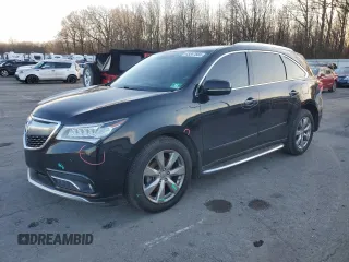 2014 Acura MDX Advance with VIN 5FRYD3H8XEB006625, listed as a Copart auction lot 43347665 with 192,935 mi miles and Salvage title. Bid and sale history available at DreamBid. Image 1.