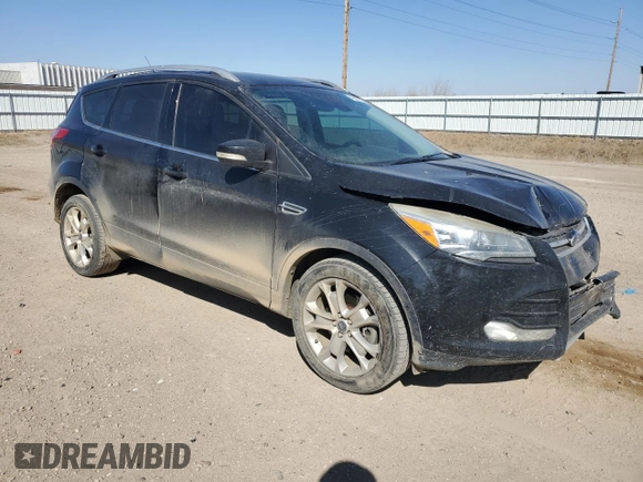 2014 Ford Escape Titanium with VIN 1FMCU9JXXEUC20324, listed as a Copart auction lot 49507305 with 129,090 mi miles and Salvage Title. Bid and sale history available at carsss.com. Image 4.