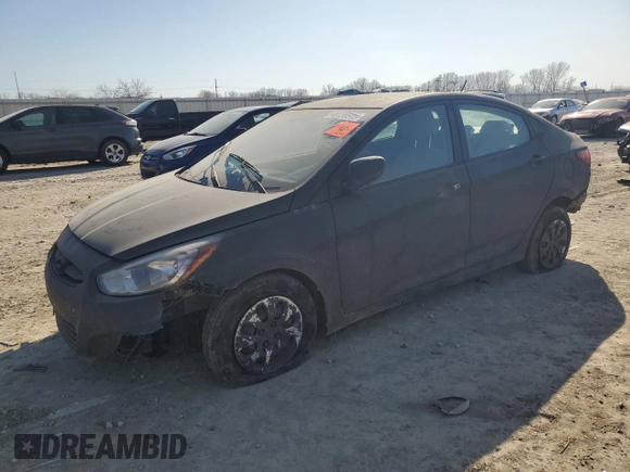 2017 Hyundai Accent SE with VIN KMHCT4AE5HU173728, listed as a Copart auction lot 48730645 with 0 mi miles and Non Repairable. Bid and sale history available at carsss.com. Image 1.