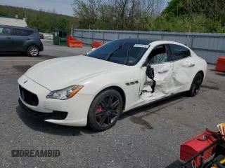 2014 Maserati Quattroporte S Q4 z VIN ZAM56RRA6E1123819, wystawiony jako Copart lot #55244615 z przebiegiem 107 615 mil mil oraz Szkoda całkowita • Salvage title. Historia ofert i sprzedaży dostępna na DreamBid. Obrazek 1.
