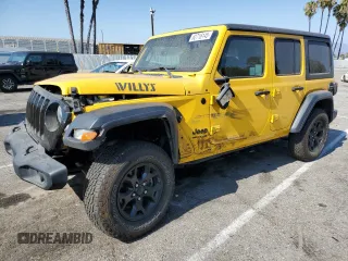 2020 Jeep Wrangler Unlimited Sport S z VIN 1C4HJXDG1LW189677, wystawiony jako Copart lot #62716145 z przebiegiem 69 624 mil mil oraz Szkoda całkowita • Salvage title. Historia ofert i sprzedaży dostępna na DreamBid. Obrazek 1.