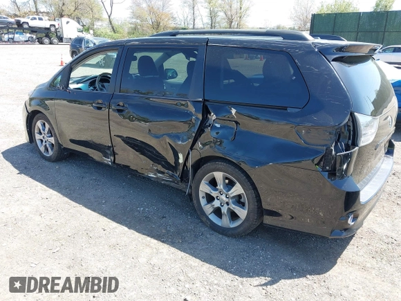 2012 Toyota Sienna SE with VIN 5TDXK3DC7CS262033, listed as a IAAI auction lot 42135817 with 134,546 mi miles and . Bid and sale history available at DreamBid. Image 3.