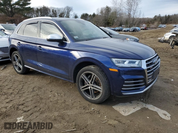 2018 Audi SQ5 Premium Plus with VIN WA1A4AFY5J2009188, listed as a Copart auction lot 43081744 with 92,446 mi miles and . Bid and sale history available at DreamBid. Image 4.