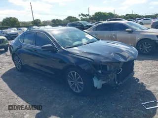 2020 Acura TLX w/Technology Pkg with VIN 19UUB1F57LA016345, listed as a IAAI auction lot 41661004 with 66,501 mi miles. Bid and sale history available at carsss.com. Image 1.