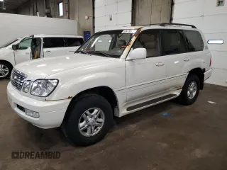 2000 Lexus LX 470 z VIN JT6HT00W8Y0098311, wystawiony jako Copart lot #60978585 z przebiegiem 328 675 mil mil oraz Czysty tytuł • Clean title. Historia ofert i sprzedaży dostępna na DreamBid. Obrazek 1.