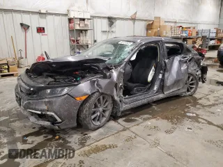 2019 Honda Civic Sedan EX with VIN 19XFC1F34KE016558, listed as a Copart auction lot 46137825 with 0 mi miles and Salvage Title. Bid and sale history available at carsss.com. Image 1.