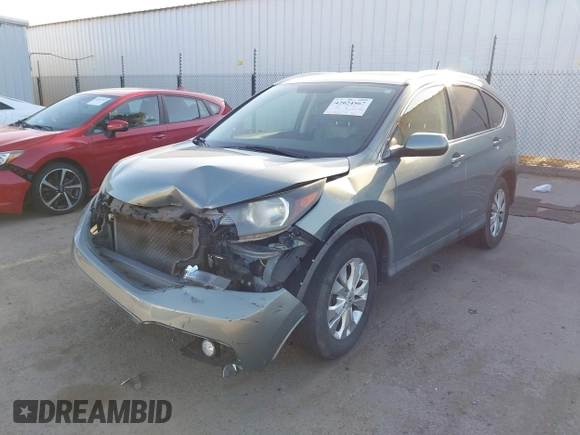 2012 Honda CR-V EX-L with VIN JHLRM3H7XCC003489, listed as a IAAI auction lot 42024567 with 145,865 mi miles. Bid and sale history available at carsss.com. Image 2.