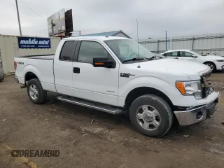 2013 Ford F-150 XL with VIN 1FTFX1ET1DFD82959, listed as a Copart auction lot 42958465 with 104,371 mi miles and Salvage Title. Bid and sale history available at carsss.com. Image 4.