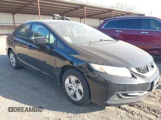 2014 Honda Civic Sedan LX with VIN 2HGFB2F55EH532657, listed as a IAAI auction lot 42098893 with 156,535 mi miles. Bid and sale history available at carsss.com. Image 1.