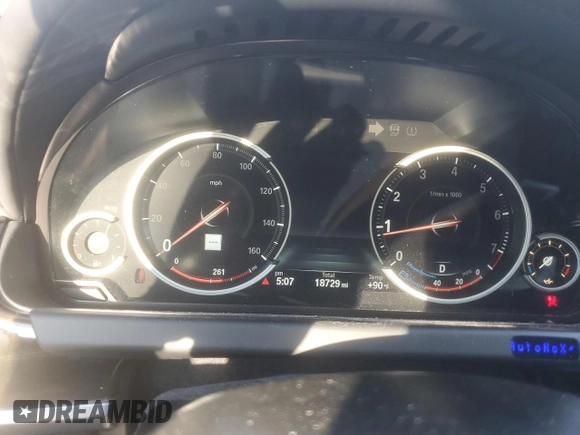 2015 BMW 6 Series 650i xDrive with VIN WBA6B4C55FD761530, listed as a Copart auction lot 75430464 with 18,729 mi miles and Salvage Title. Bid and sale history available at DreamBid. Image 9.