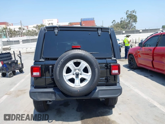 2023 Jeep Wrangler Willys with VIN 1C4HJXDG5PW615358, listed as a IAAI auction lot 42383749 with 31,988 mi miles and . Bid and sale history available at DreamBid. Image 17.