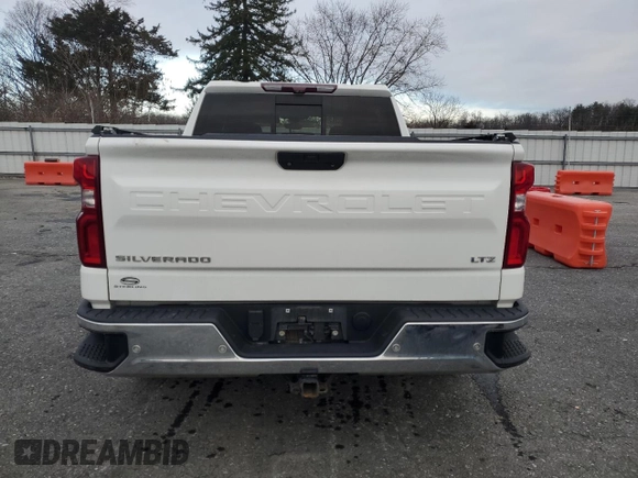 2020 Chevrolet Silverado 1500 LTZ with VIN 1GCUYGETXLZ229453, listed as a Copart auction lot 86783534 with Not Provided miles and Salvage Title. Bid and sale history available at DreamBid. Image 6.