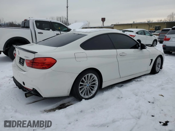 2015 BMW 4 Series 435i xDrive with VIN WBA3R5C58FK372610, listed as a Copart auction lot 43156135 with 107,031 mi miles and Salvage title. Bid and sale history available at DreamBid. Image 3.