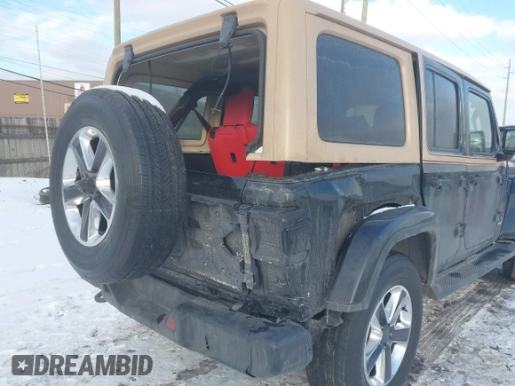 2020 Jeep Wrangler Unlimited Sahara with VIN 1C4HJXEN6LW113725, listed as a IAAI auction lot 41399766 with 87,583 mi miles. Bid and sale history available at carsss.com. Image 12.