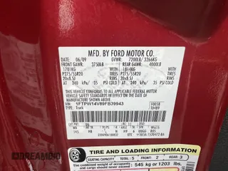 2009 Ford F-150 XL z VIN 1FTPW14V89FB39943, wystawiony jako IAAI lot #42399617 z przebiegiem 231 201 mil mil oraz . Historia ofert i sprzedaży dostępna na DreamBid. Obrazek 8.