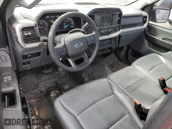 2021 Ford F-150 XL with VIN 1FTMF1C59MKF04988, listed as a Copart auction lot 45366475 with 68,839 mi miles and Salvage title. Bid and sale history available at DreamBid. Image 8.