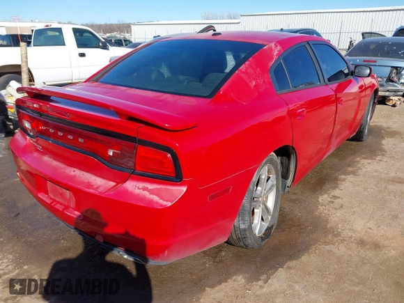 2012 Dodge Charger SXT with VIN 2C3CDXJG9CH184039, listed as a IAAI auction lot 41688734 with 1 mi miles. Bid and sale history available at carsss.com. Image 4.