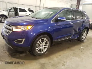 2015 Ford Edge Titanium z VIN 2FMTK4K82FBB09449, wystawiony jako Copart lot #55309865 z przebiegiem 114 847 mil mil oraz Szkody całkowita. Historia ofert i sprzedaży dostępna na DreamBid. Obrazek 1.