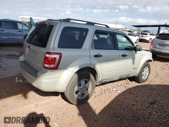 2008 Ford Escape XLT with VIN 1FMCU03108KE76203, listed as a Copart auction lot 51798345 with 275,972 mi miles and Salvage title. Bid and sale history available at DreamBid. Image 3.