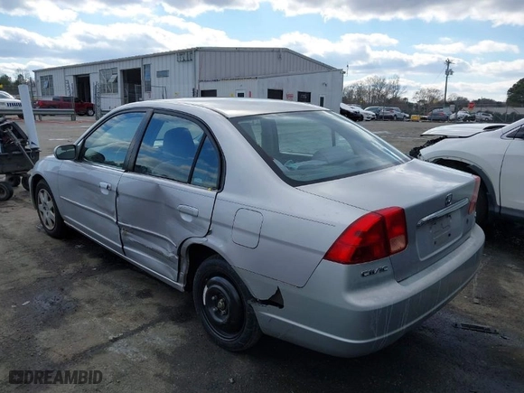 2002 Honda Civic EX with VIN 1HGES25702L065788, listed as a IAAI auction lot 41629120 with 1 mi miles. Bid and sale history available at carsss.com. Image 3.