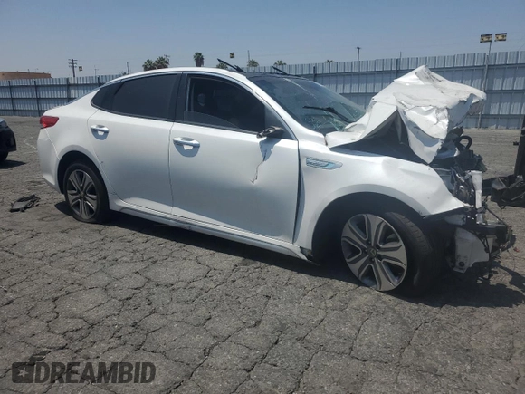 2018 Kia Optima EX z VIN KNAGU4LE1J5020759, wystawiony jako Copart lot #57130805 z przebiegiem Nie podano mil oraz Czysty tytuł • Clean title. Historia ofert i sprzedaży dostępna na DreamBid. Obrazek 4.