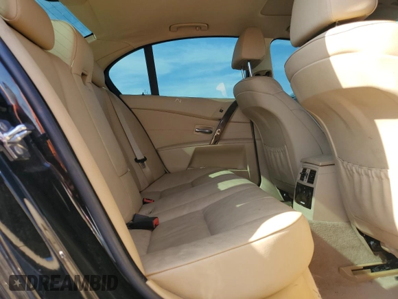 2006 BMW 5 Series 530i with VIN WBANE73526CM34545, listed as a Copart auction lot 50443515 with 78,452 mi miles and Clean Title. Bid and sale history available at carsss.com. Image 10.