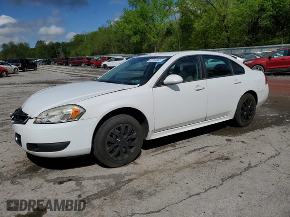2012 Chevrolet Impala Police Police z VIN 2G1WD5E38C1159770, wystawiony jako Copart lot #55754865 z przebiegiem 182 397 mil mil oraz Szkoda całkowita • Salvage title. Historia ofert i sprzedaży dostępna na DreamBid. Obrazek 1.