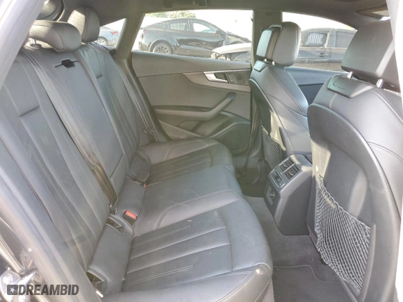 2018 Audi A5 Sportback Premium Plus with VIN WAUENCF57JA128868, listed as a Copart auction lot 52567125 with 50,601 mi miles and Clean Title. Bid and sale history available at carsss.com. Image 10.
