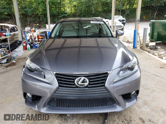 2014 Lexus IS 250 with VIN JTHBF1D23E5011284, listed as a Copart auction lot 61499345 with 76,494 mi miles and Salvage title. Bid and sale history available at DreamBid. Image 5.