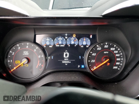 2021 Chevrolet Camaro ZL1 with VIN 1G1FK1R61M0100933, listed as a Copart auction lot 86644354 with 19,933 mi miles and Salvage Title. Bid and sale history available at carsss.com. Image 9.