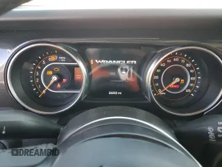 2023 Jeep Wrangler Sport Altitude with VIN 1C4HJXDG3PW623930, listed as a Copart auction lot 46733035 with 26,032 mi miles and Salvage Title. Bid and sale history available at DreamBid. Image 9.