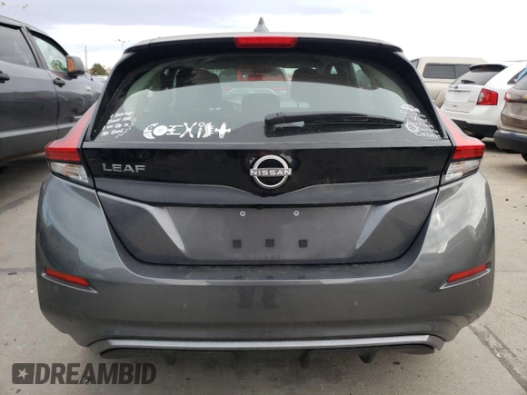 2025 Nissan LEAF S with VIN 1N4AZ1BV0SC561170, listed as a Copart auction lot 81486054 with 1,434 mi miles and Salvage Title. Bid and sale history available at carsss.com. Image 6.