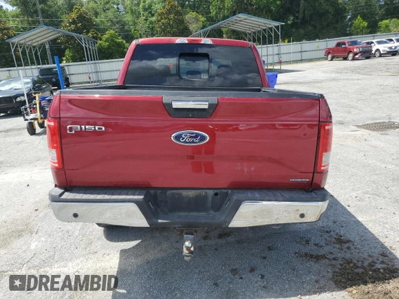 2015 Ford F-150 XL with VIN 1FTEW1CF2FKE96734, listed as a Copart auction lot 61216835 with 77,726 mi miles and Salvage title. Bid and sale history available at DreamBid. Image 6.