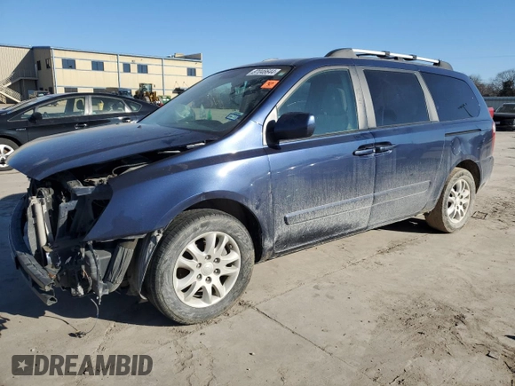 2007 Kia Sedona EX with VIN KNDMB233276158781, listed as a Copart auction lot 87046644 with 199,296 mi miles and Salvage Title. Bid and sale history available at carsss.com. Image 1.