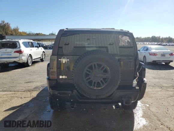 2006 Hummer H3 with VIN 5GTDN136968288855, listed as a Copart auction lot 78951734 with 170,734 mi miles and Salvage Title. Bid and sale history available at carsss.com. Image 6.