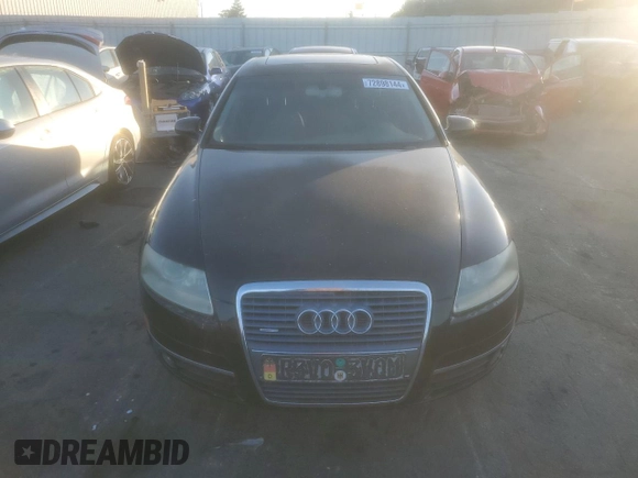 2007 Audi A6 3.2L with VIN WAUDH74FX7N072674, listed as a Copart auction lot 72898144 with 118,317 mi miles and Clean Title. Bid and sale history available at carsss.com. Image 5.