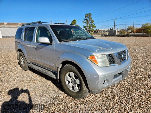 2006 Nissan Pathfinder SE with VIN 5N1AR18UX6C614192, listed as a Copart auction lot 57297825 with 268,458 mi miles and Clean title. Bid and sale history available at DreamBid. Image 1.