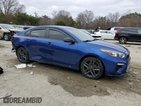 2020 Kia Forte GT-Line with VIN 3KPF34AD9LE180987, listed as a Copart auction lot 48558305 with 121,241 mi miles and Salvage Title. Bid and sale history available at carsss.com. Image 4.