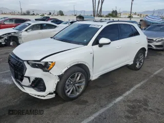 2022 Audi Q3 S line Premium with VIN WA1DECF38N1095344, listed as a Copart auction lot 43791725 with 16,261 mi miles and Salvage Title. Bid and sale history available at carsss.com. Image 1.