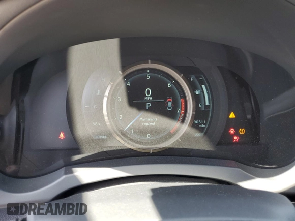2014 Lexus IS 350 with VIN JTHBE1D20E5011942, listed as a Copart auction lot 61470345 with 90,311 mi miles and Salvage title. Bid and sale history available at DreamBid. Image 9.