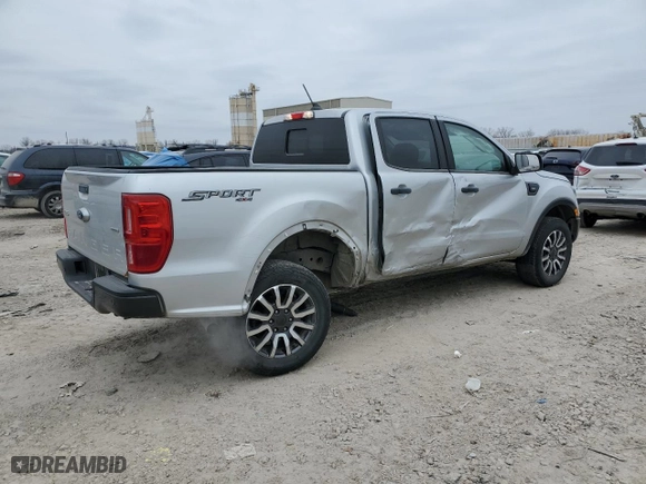 2019 Ford Ranger XL with VIN 1FTER4FH8KLA79340, listed as a Copart auction lot 44742265 with 33,519 mi miles and Salvage Title. Bid and sale history available at carsss.com. Image 3.