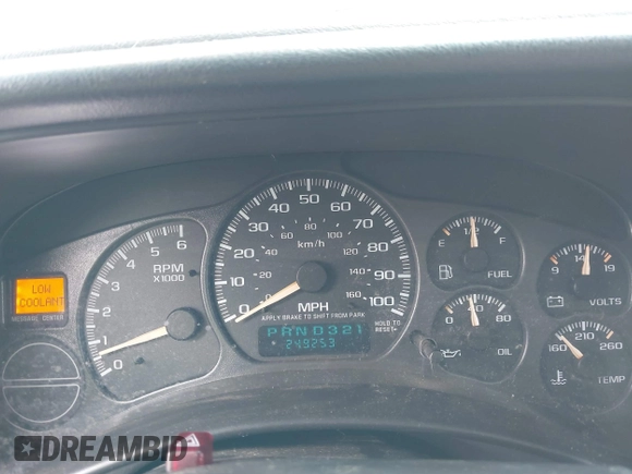 2002 Chevrolet Tahoe Z71 z VIN 1GNEK13Z02R128048, wystawiony jako IAAI lot #42409965 z przebiegiem 249 253 mil mil oraz . Historia ofert i sprzedaży dostępna na DreamBid. Obrazek 7.